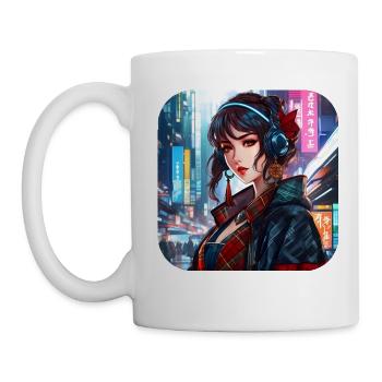 Cool Hip Hop Girl - Mug - white - Left