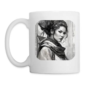 Fille fantastique cool - Mug blanc - blanc - Gauche