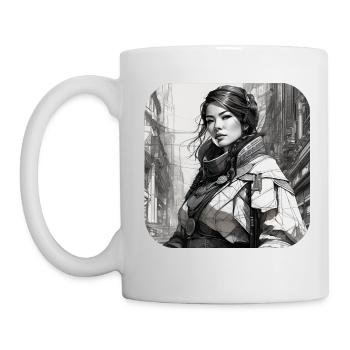 Cooles Fantasy Girl - Tasse - Weiß - Links