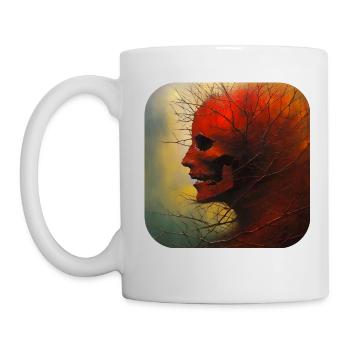 Gloomy Horror Women Face - Mug - white - Left