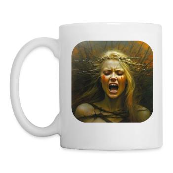 Horror Women Face Banshee - Mug - white - Left