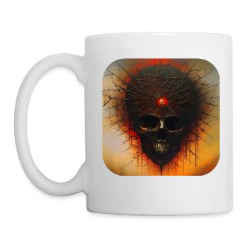 Dark Horror Skull - Mug - white - Left