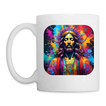 Jesus in Graffiti Style - Mug - white - Left