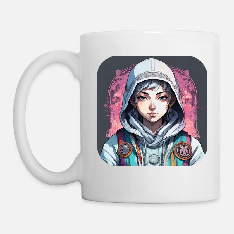 Streetpunk Anime Garçon - Mug blanc - blanc