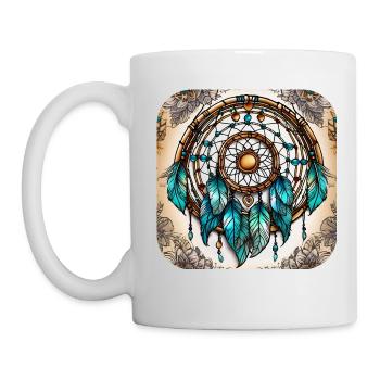 Spiritueller Traumfänger - Tasse - Weiß - Links