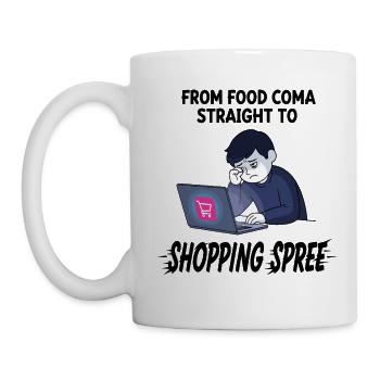 Black Friday Shopping Spree - Mug - white - Left