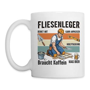 Le carreleur - Mug blanc - blanc - Gauche