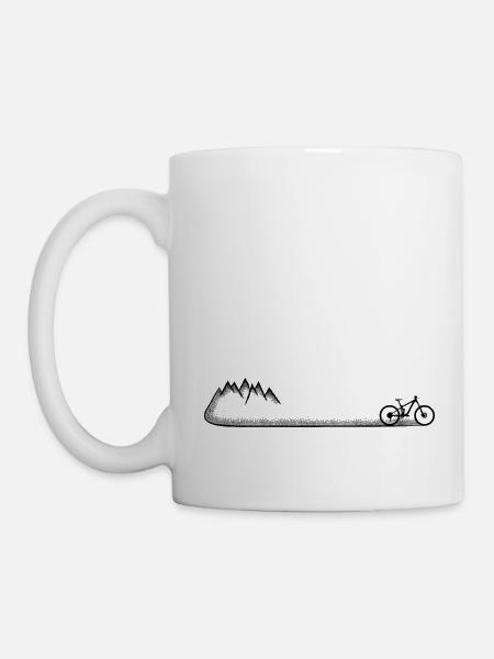 Bike mountain bike MTB outdoor mountains cycling - Mug - white