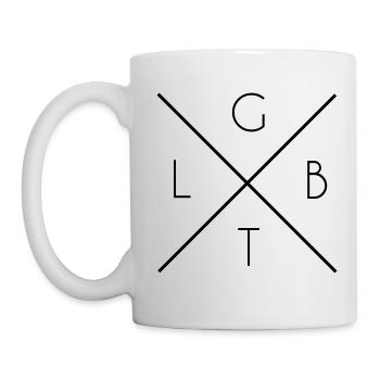 LGBT Swagg B/W black - Tasse - Weiß - Links