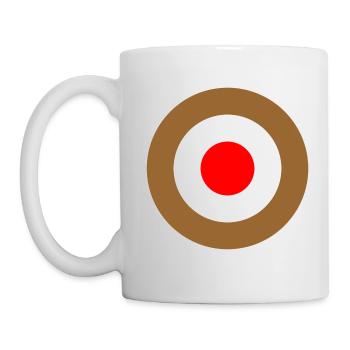 Hamburg Braun Weiss Rot Mod Target DigitalDirekt - Mug - white - Left