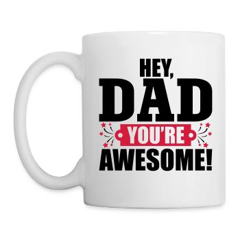 Papa awesome - Mug blanc - blanc - Gauche