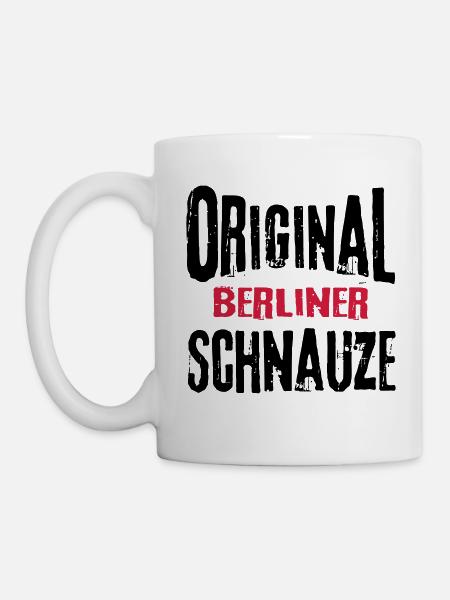 Berliner Schnauze Berlin Berlinerin Lustig Sprüche - Tasse - Weiß