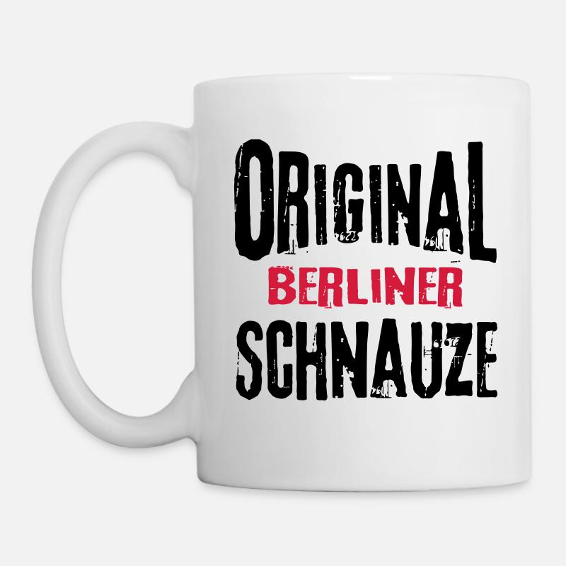 Berliner Schnauze Berlin Berlinerin Lustig Sprüche - Tasse - Weiß