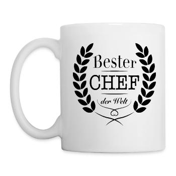 Bester Chef der Welt - Tasse - Weiß - Links