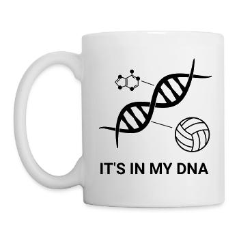Volleyball - It's in my DNA (double helix) - Mug - white - Left