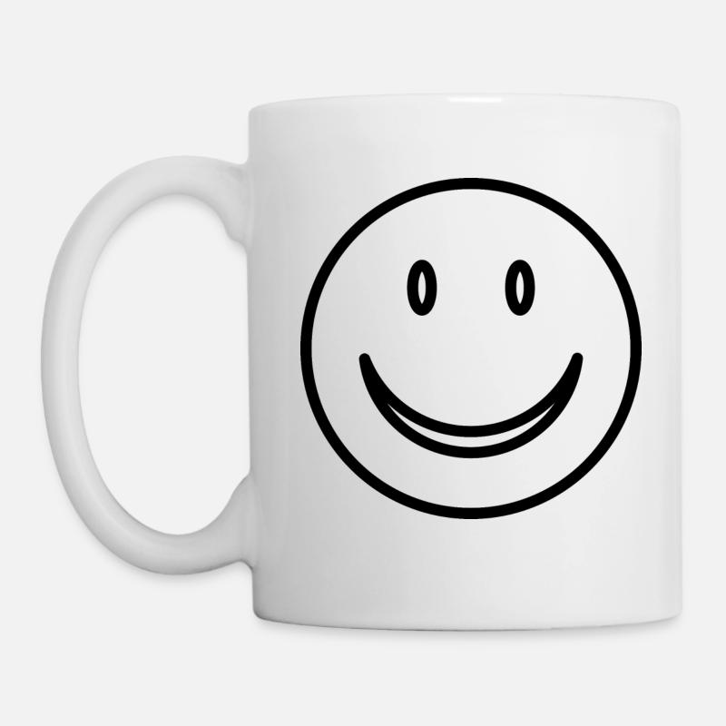 Smiley - Laughing face - Mug - white