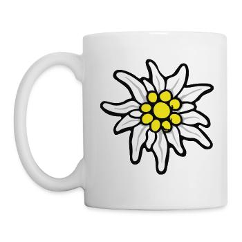 Idée cadeau Edelweiss Motive Bavarois - Mug blanc - blanc - Gauche