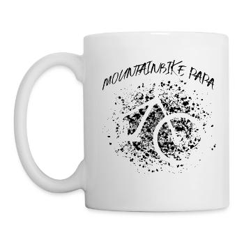 Mountain bike dad dad bike gift father's day - Mug - white - Left