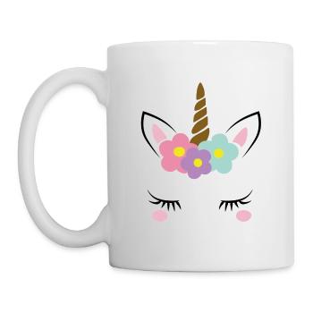 Unicorne de conte de fées cadeau - Mug blanc - blanc - Gauche