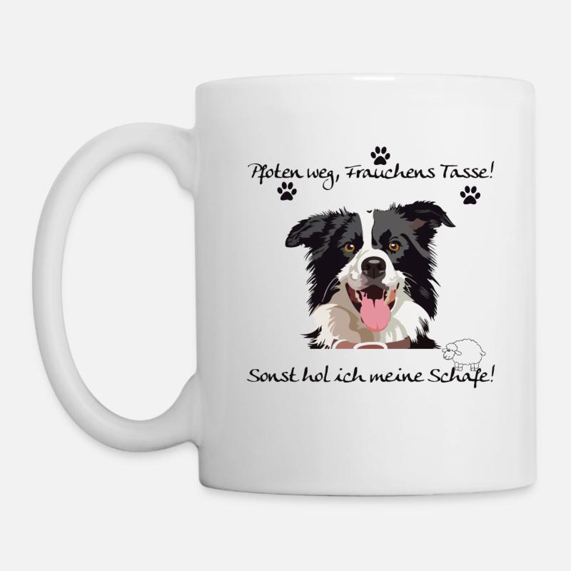 Coupe Frauchens, Border Collie - Mug blanc - blanc