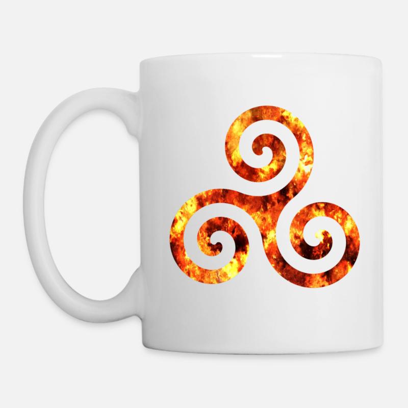 symbole celtique 1 feu - Mug blanc - blanc
