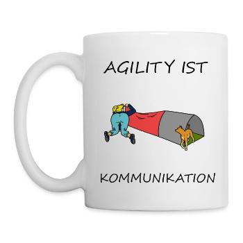Agility is - communication - Mug - white - Left
