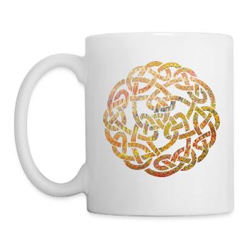 Noeud celtique 5 e 37 - Mug blanc - blanc - Gauche