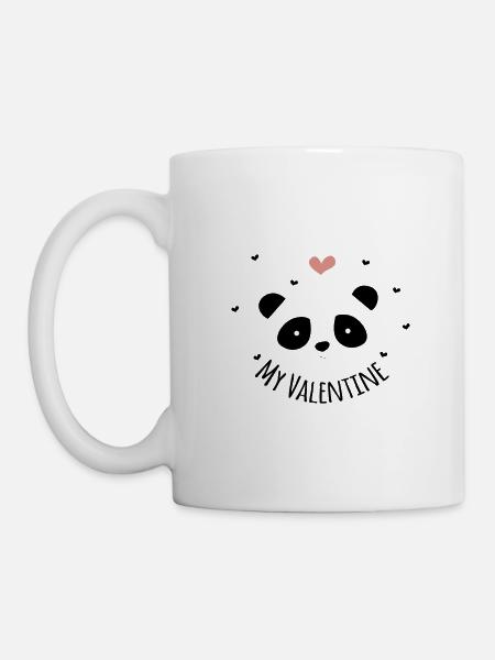 Mon panda valentine - Mug blanc - blanc