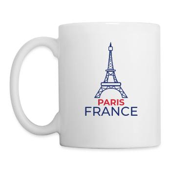 Frankreich France Paris Eiffelturm Geschenk - Tasse - Weiß - Links