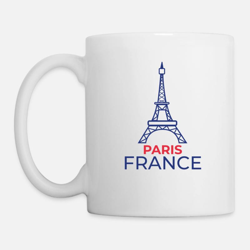 Frankreich France Paris Eiffelturm Geschenk - Tasse - Weiß