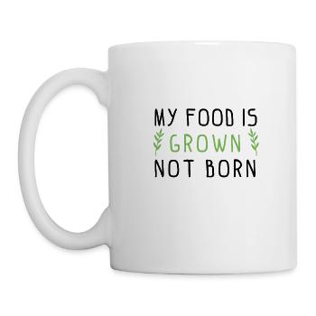Vegan Healthy Eating Meat Free Gift - Mug - white - Left