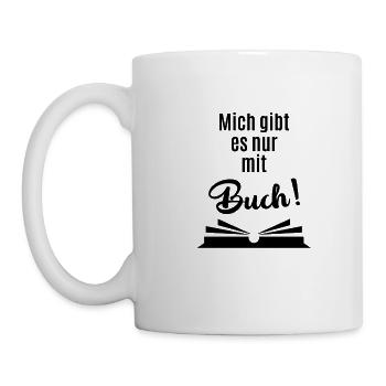 I am only available with a book gift - Mug - white - Left