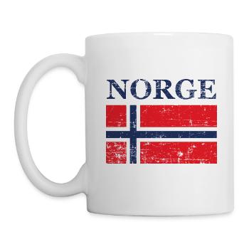 Norge Flag of Norway gift - Mug - white - Left
