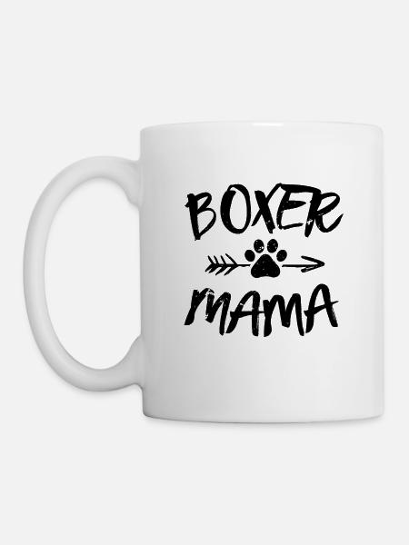 Deutscher boxer Hund Mama Geschenk - Tasse - Weiß
