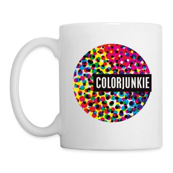 Points de demi-teintes pour les colojunkies - Mug blanc - blanc - Gauche