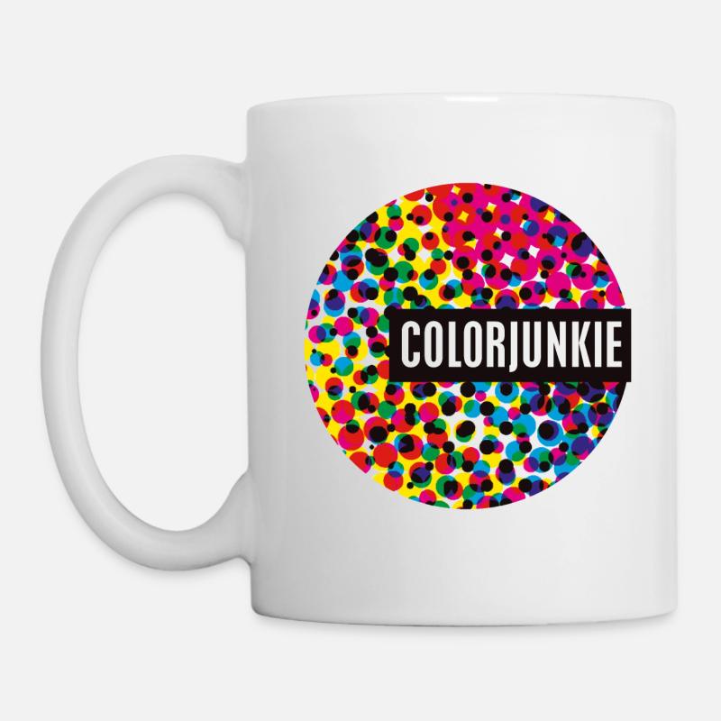 Points de demi-teintes pour les colojunkies - Mug blanc - blanc