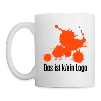 Das ist (k)ein Logo aus Logo-Kleksen - Tasse - Weiß - Links