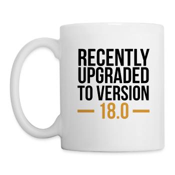 Recently Upgraded to Version 18.0 Gift - Mug - white - Left