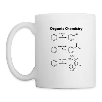 Organic chemistry Chemist chemistry saying gift - Mug - white - Left