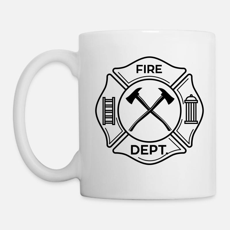 Feuerwehr Station Fire Department Zentrale - Tasse - Weiß