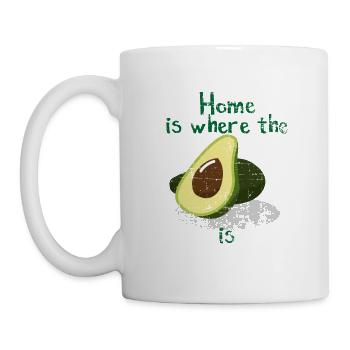 La maison est l'avocat est un cadeau - Mug blanc - blanc - Gauche