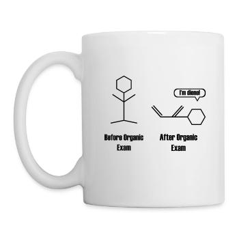 Cadeau de professeur de chimie pour l'examen de chimie organique - Mug blanc - blanc - Gauche
