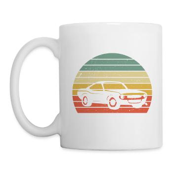 Classic Vintage Car V8 Muscle Car Geschenk - Tasse - Weiß - Links