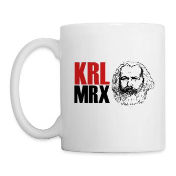 Karl Marx KRL MRX Geschenk - Tasse - Weiß - Links