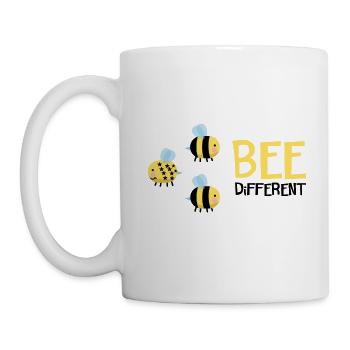 Abeille être différent cadeau - Mug blanc - blanc - Gauche