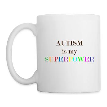 L'autisme est mon cadeau de superpuissance - Mug blanc - blanc - Gauche