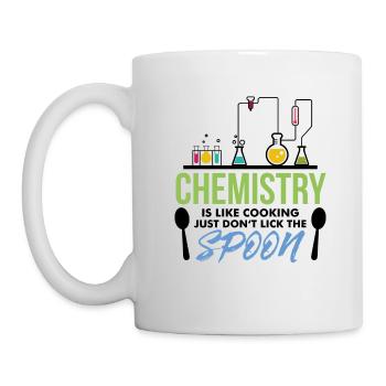 Chemistry chemistry flask laboratory gift - Mug - white - Left