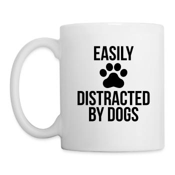 Chien disant patte cadeau amoureux des chiens - Mug blanc - blanc - Gauche
