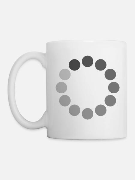 Loading Icon Circle - Tasse - Weiß