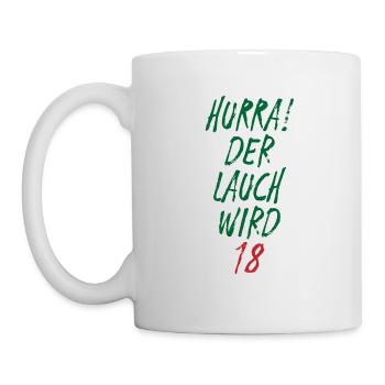 Der Lauch wird 18 Spruch Geburtstag Geschenk - Tasse - Weiß - Links